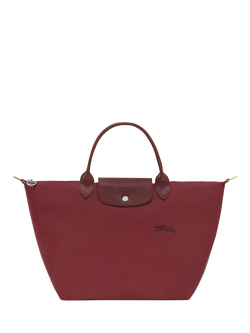 Longchamp Le Pliage Green Medium Top Handle Bag, Pomegranate