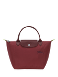 Longchamp Le Pliage Green Recycled Canvas Small Top Handle Bag, Pomegranate