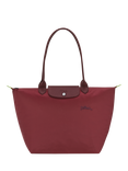 Longchamp Le Pliage Green Recycled Canvas Large Tote Bag, Pomegranate