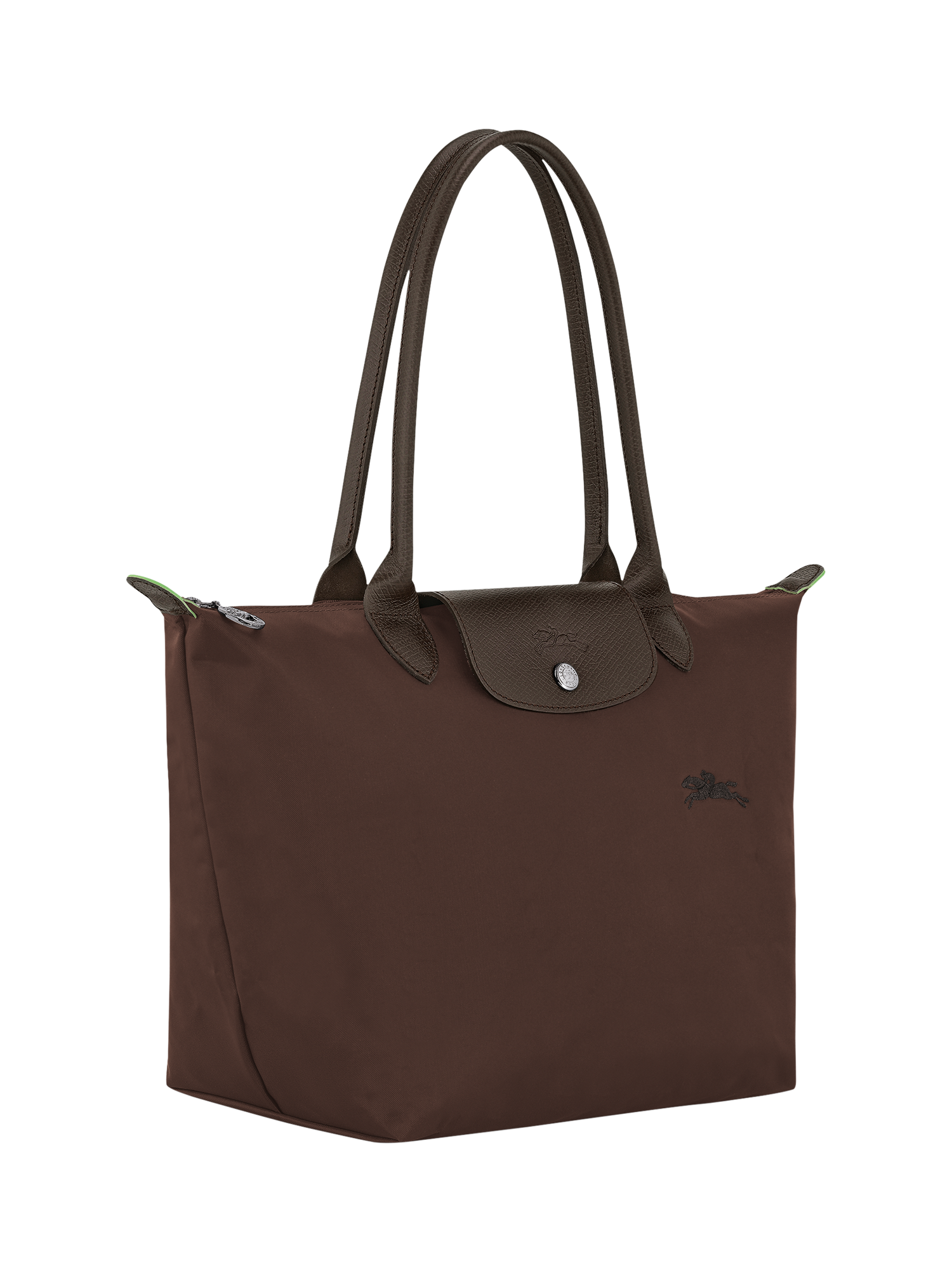 Product image 2 of 6, which shows Longchamp Le Pliage Green Medium Tote Bag, Mocha