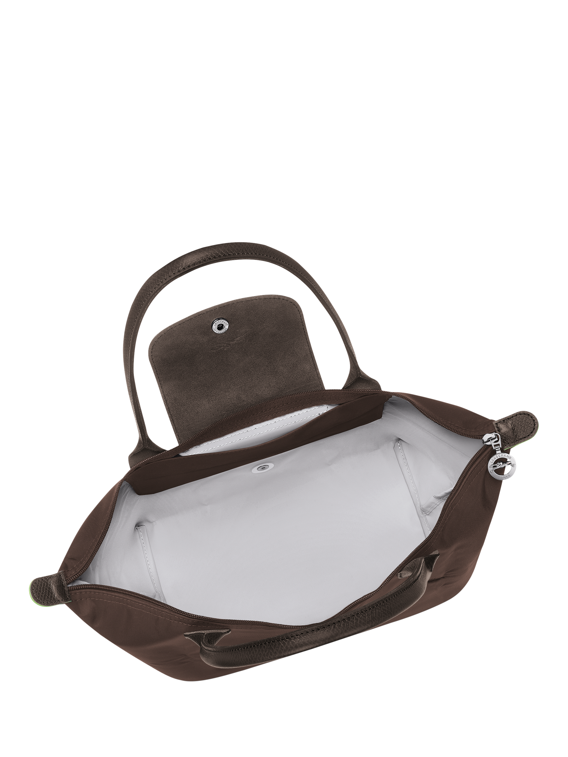 Product image 4 of 6, which shows Longchamp Le Pliage Green Medium Tote Bag, Mocha