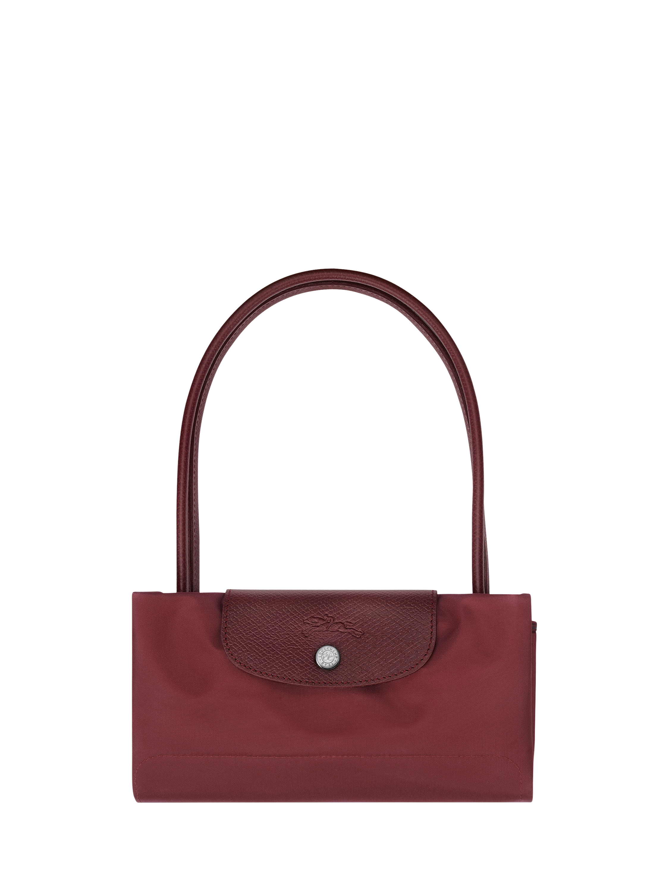 Product image 7 of 7, which shows Longchamp Le Pliage Green Recycled Canvas Small Tote Bag, Pomegranate