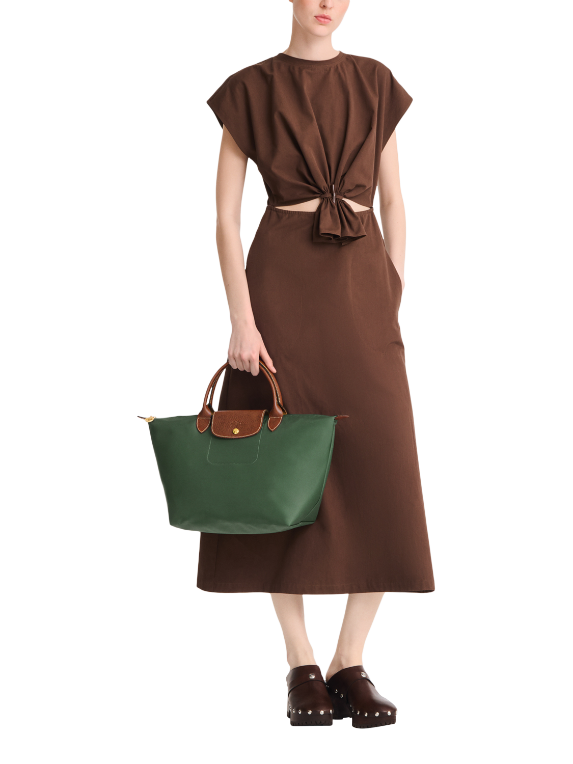 Product image 2 of 6, which shows Longchamp Le Pliage Original Medium Top Handle Bag