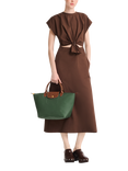 Longchamp Le Pliage Original Medium Top Handle Bag, British Green