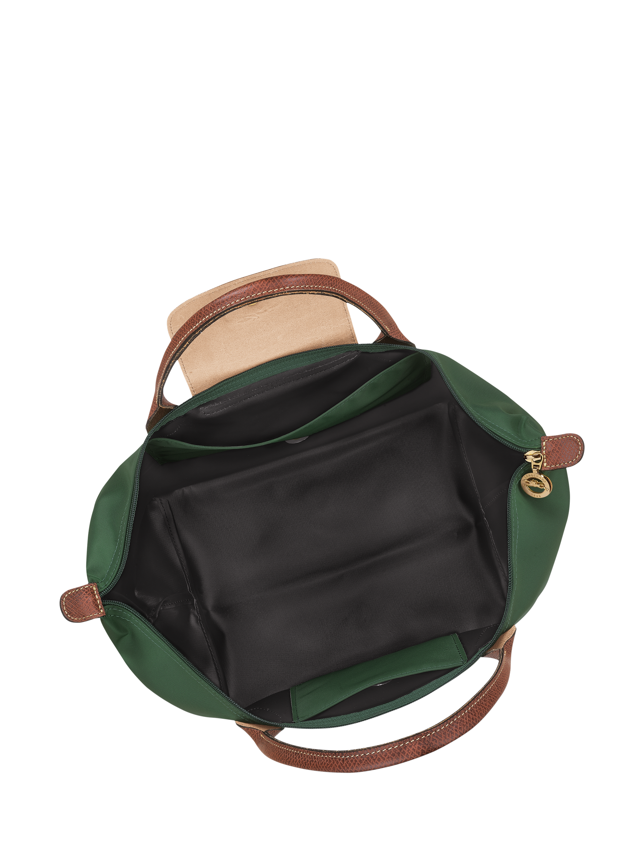 Product image 7 of 7, which shows Longchamp Le Pliage Original Medium Top Handle Bag, British Green