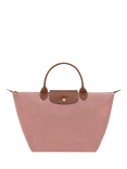 Longchamp Le Pliage Original Medium Top Handle Bag, Pink Tea