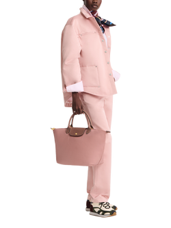 Longchamp Le Pliage Original Medium Top Handle Bag - view 2, Pink Tea