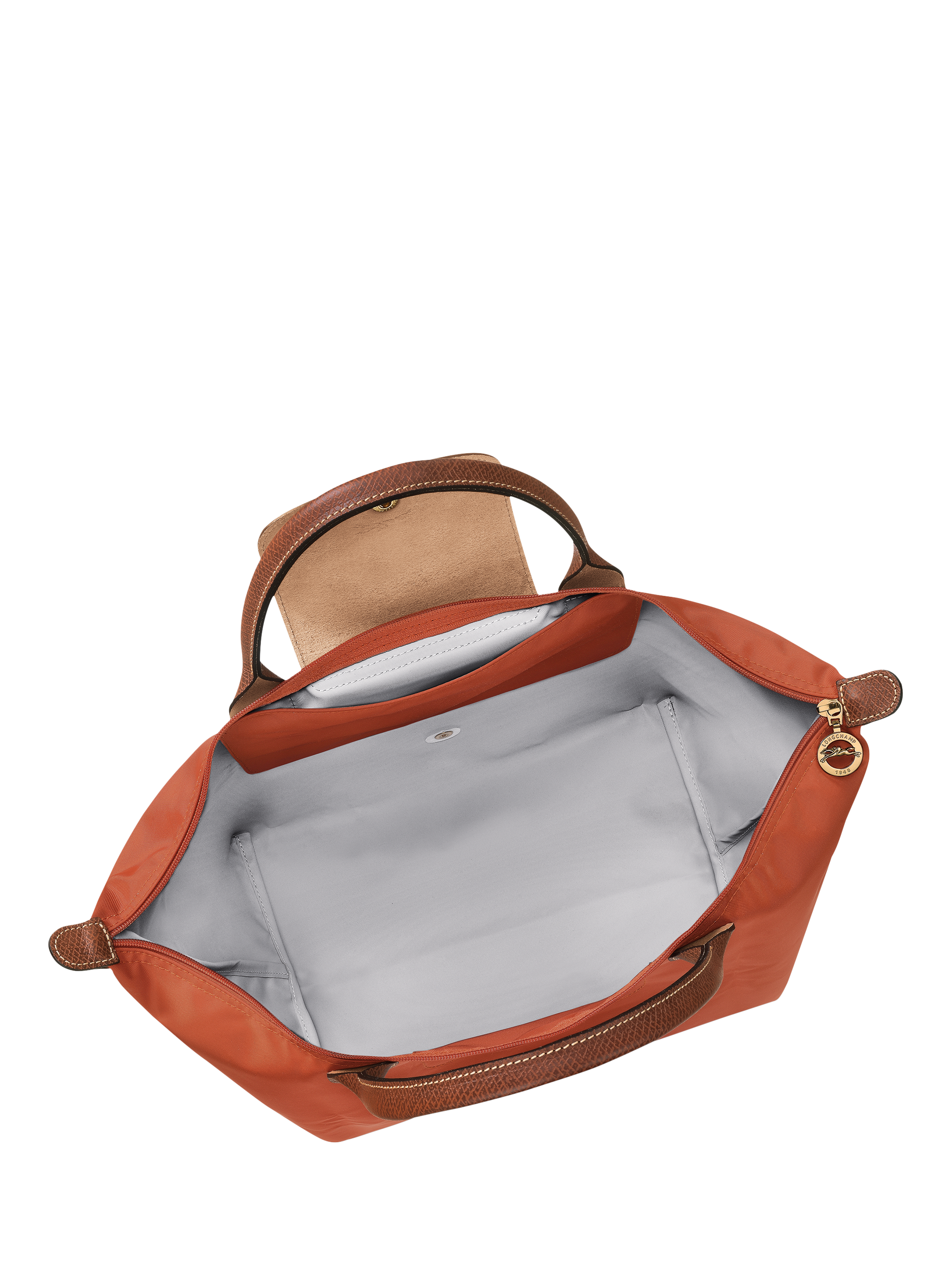 Product image 5 of 7, which shows Longchamp Le Pliage Original Medium Top Handle Bag, Brick