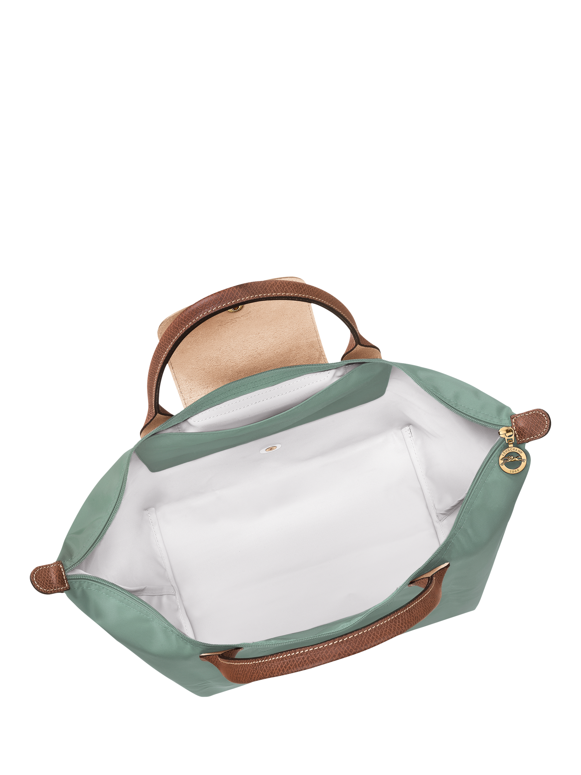 Product image 5 of 7, which shows Longchamp Le Pliage Original Medium Top Handle Bag, Celadon