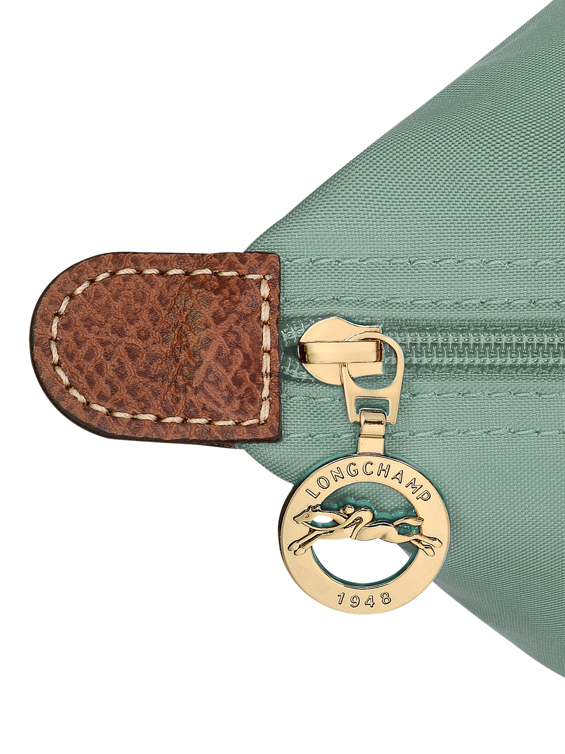Product image 6 of 7, which shows Longchamp Le Pliage Original Medium Top Handle Bag, Celadon