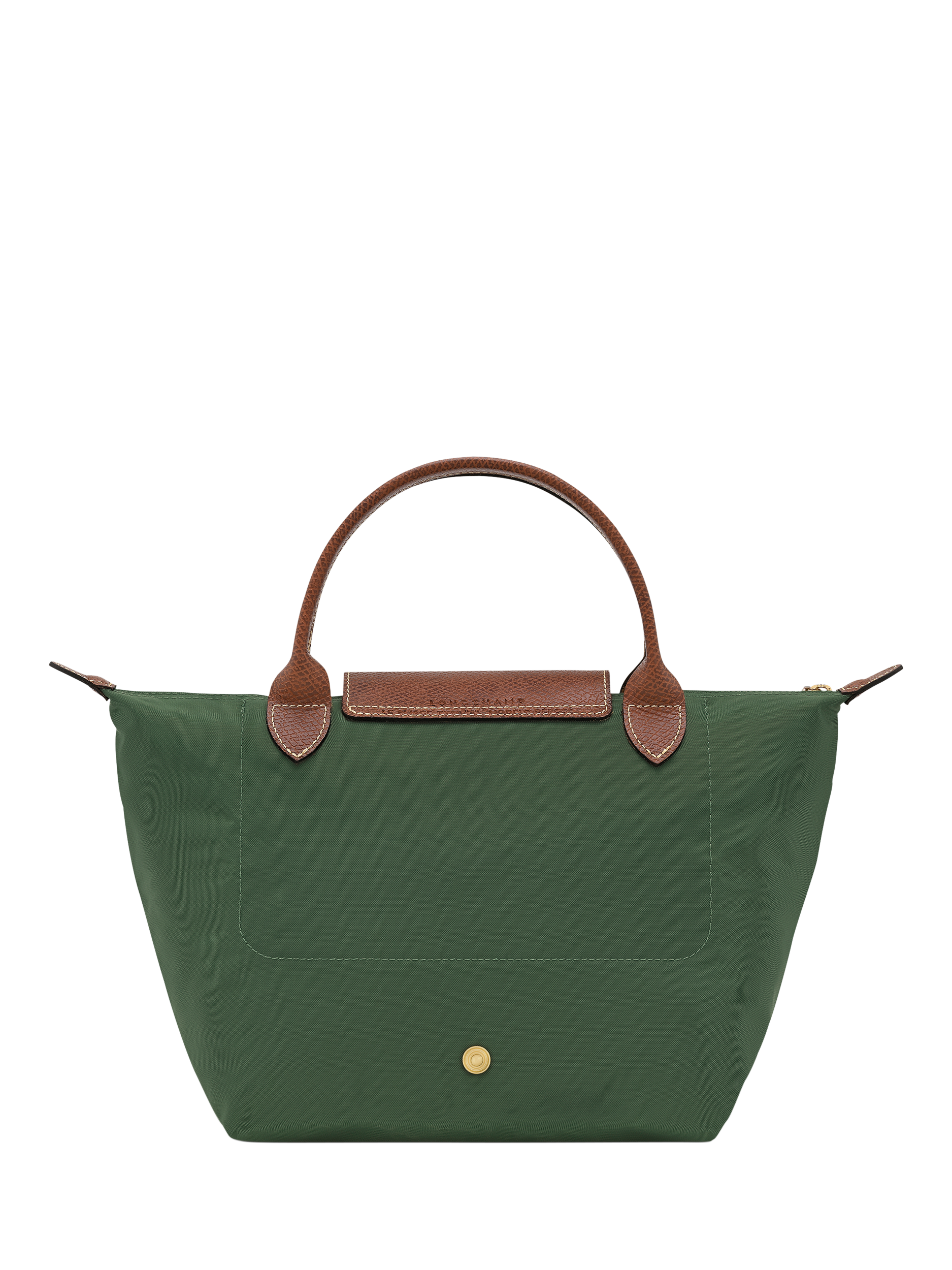 Product image 4 of 7, which shows Longchamp Le Pliage Original Small Top Handle Bag, British Green
