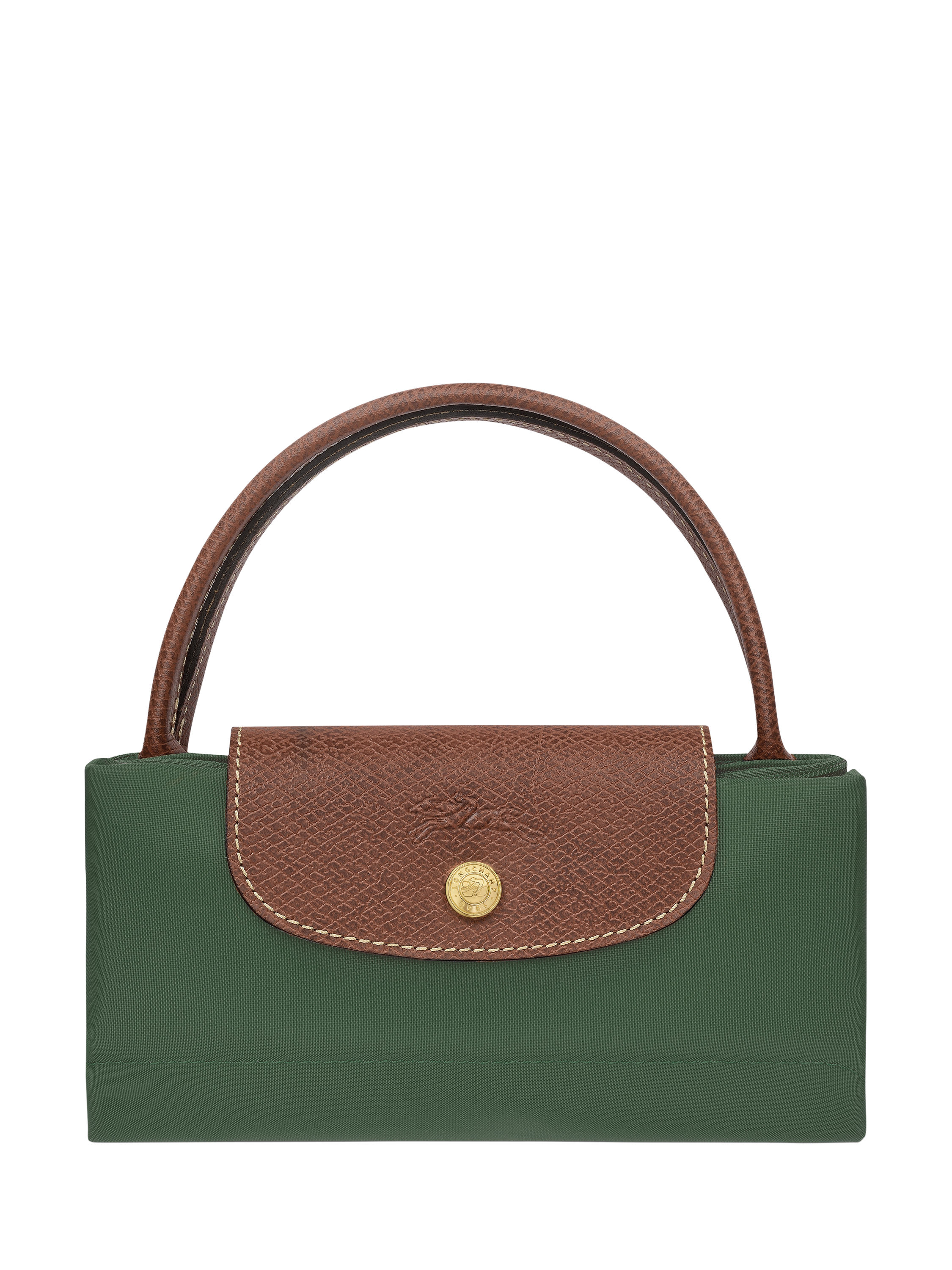 Product image 7 of 7, which shows Longchamp Le Pliage Original Small Top Handle Bag, British Green