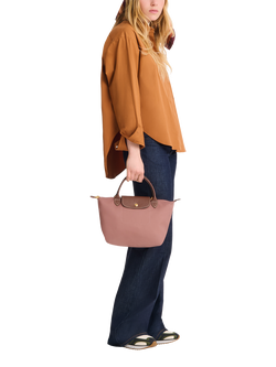 Longchamp Le Pliage Original Small Top Handle Bag - view 2, Pink Tea