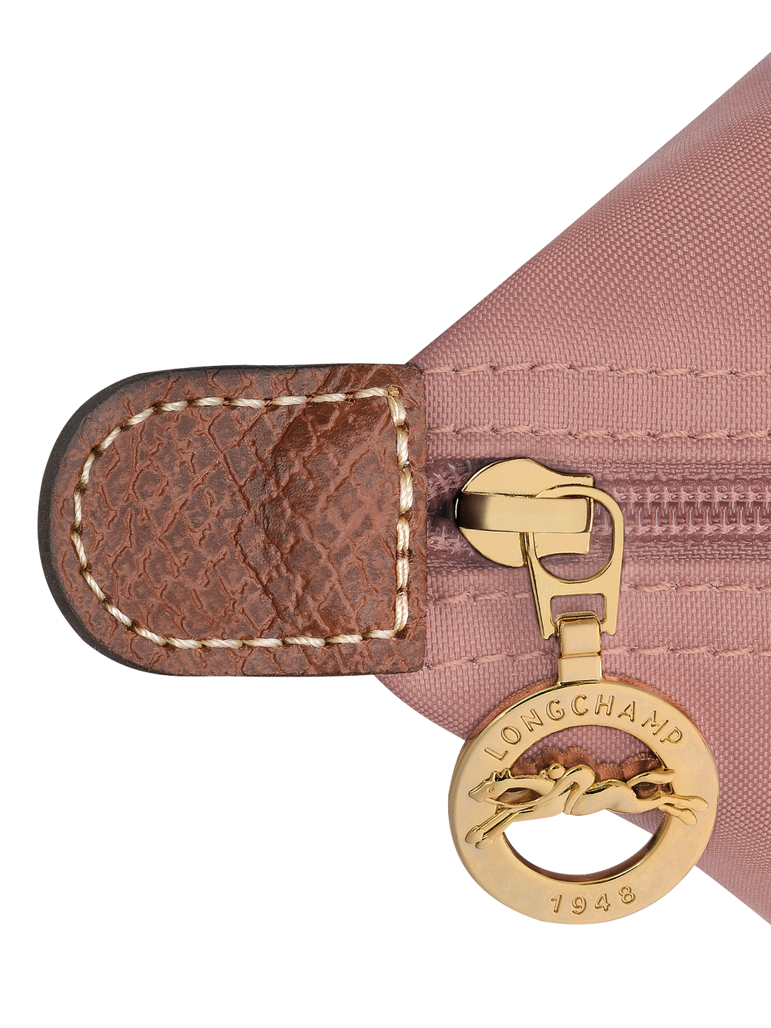 Product image 6 of 7, which shows Longchamp Le Pliage Original Small Top Handle Bag, Pink Tea