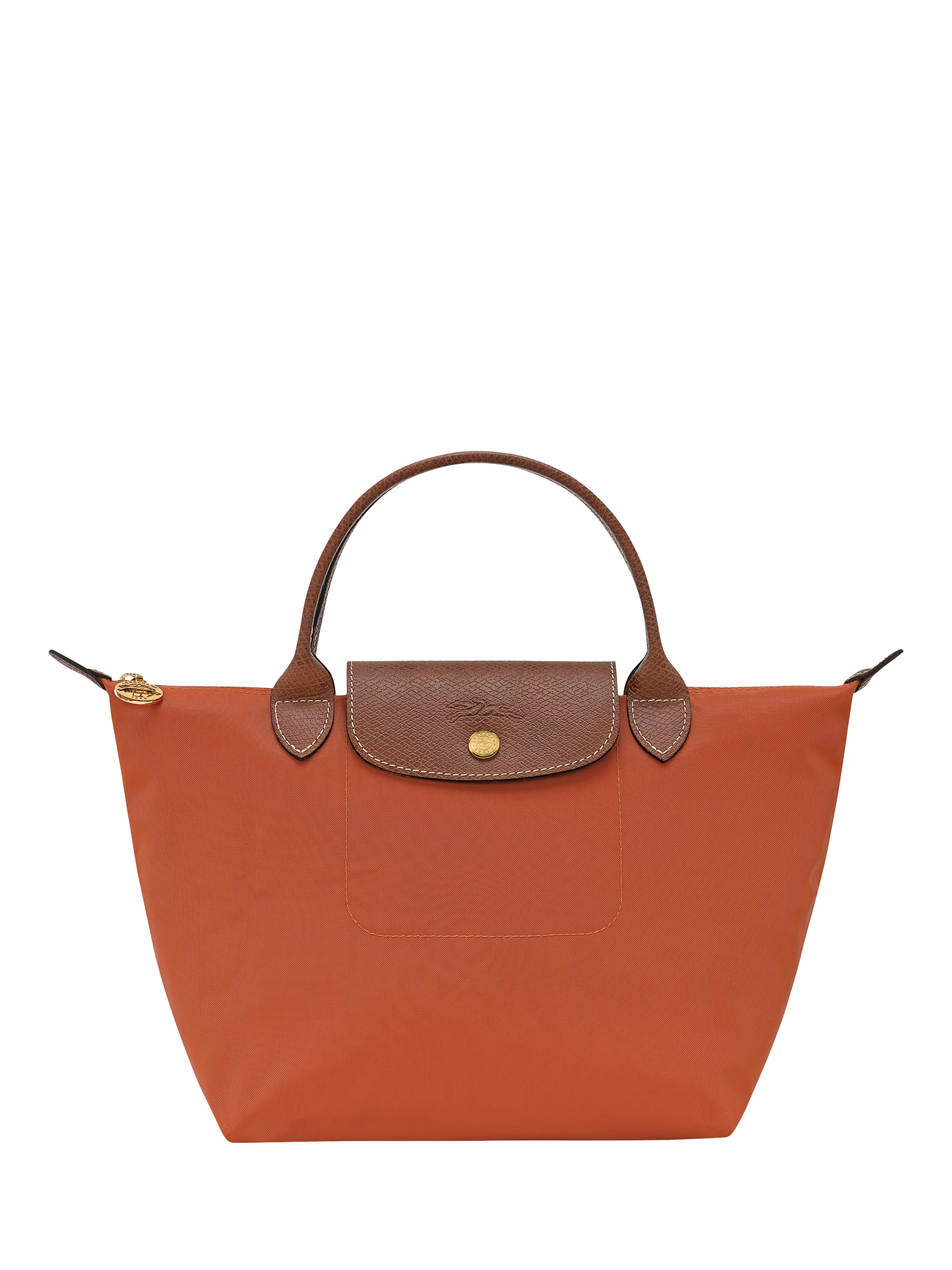 Product image 1 of 3, which shows Longchamp Le Pliage Original Small Top Handle Bag, Brick