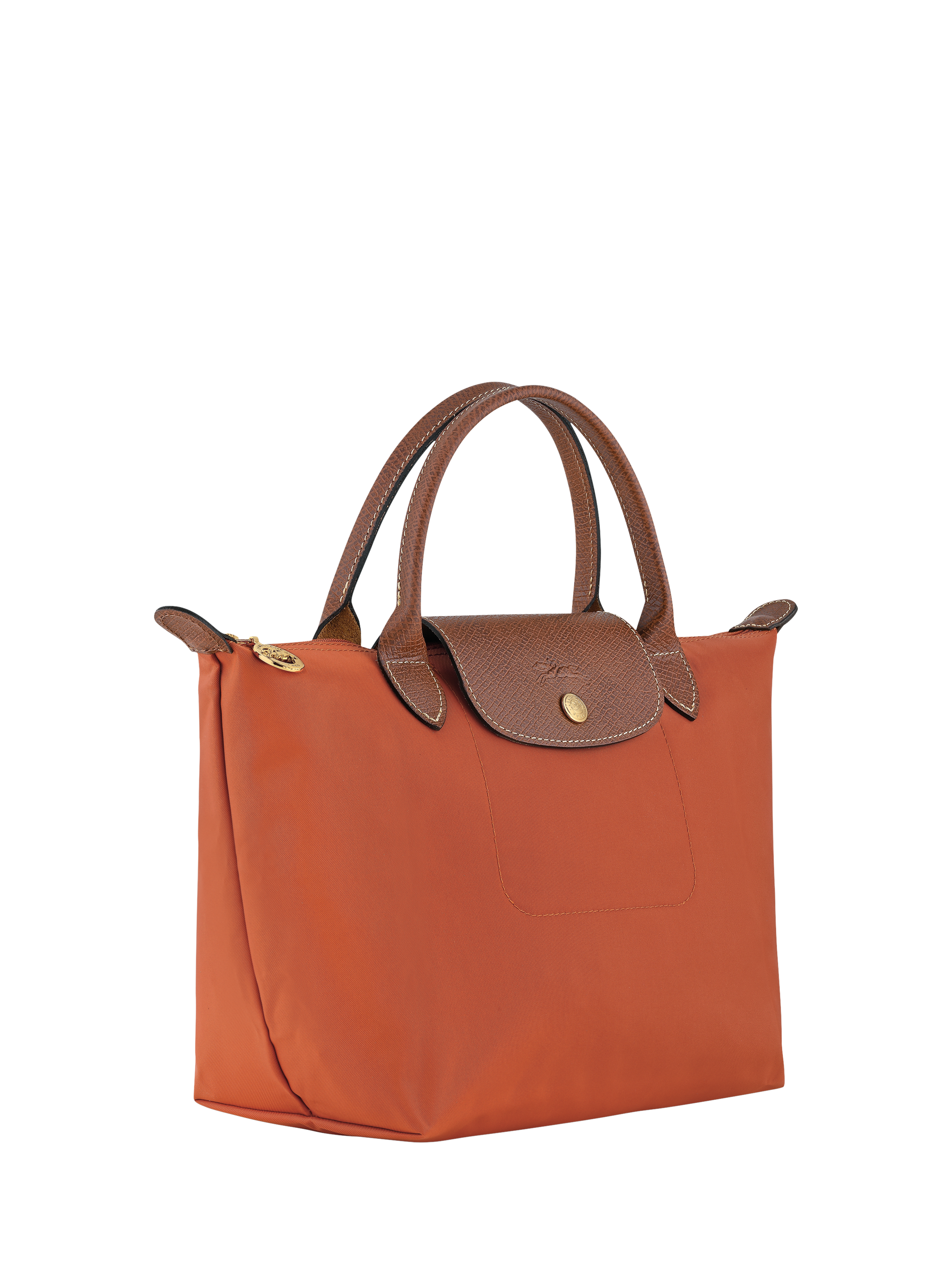 Product image 4 of 7, which shows Longchamp Le Pliage Original Small Top Handle Bag, Brick