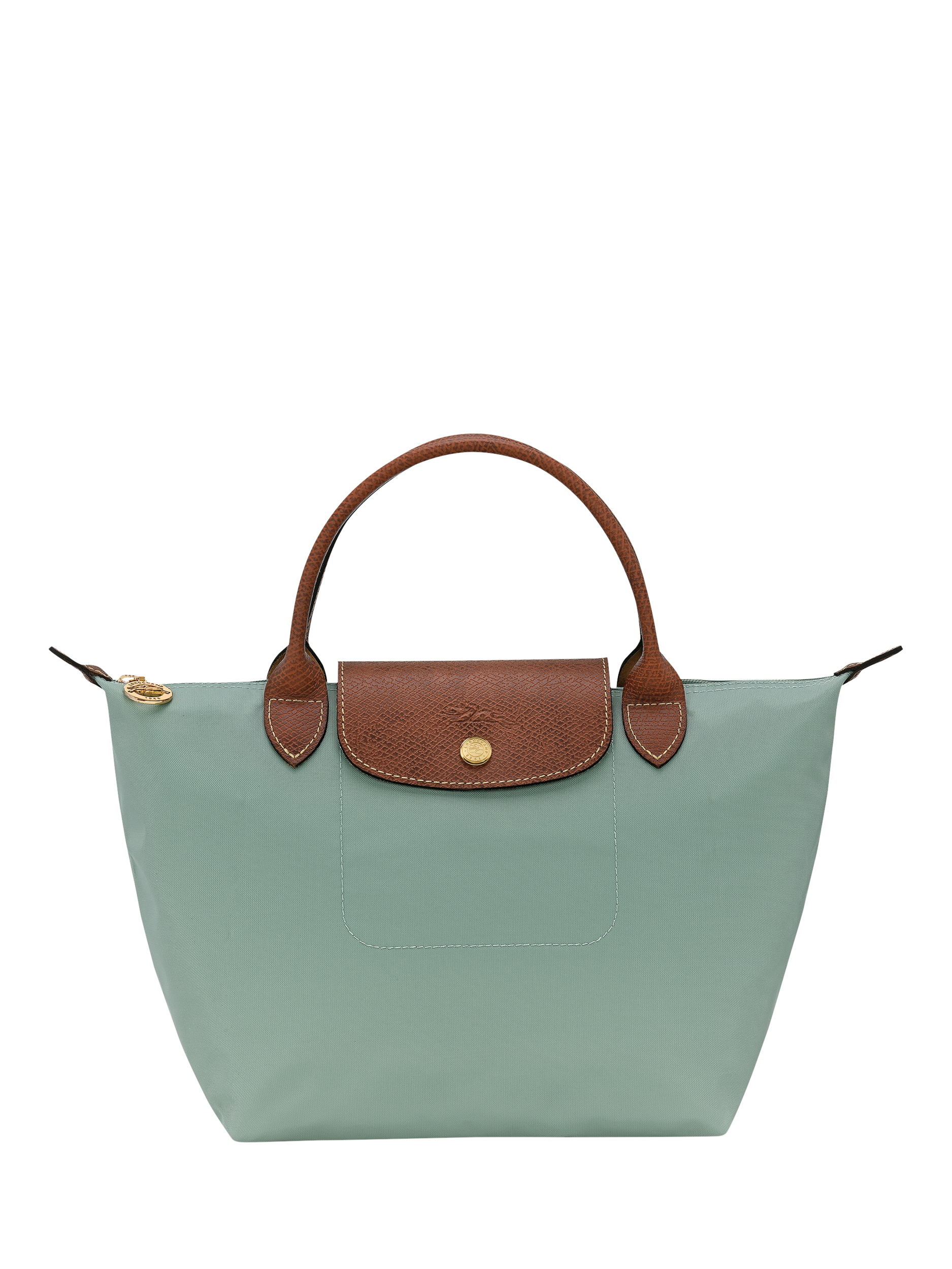 Product image 1 of 3, which shows Longchamp Le Pliage Original Small Top Handle Bag, Celadon
