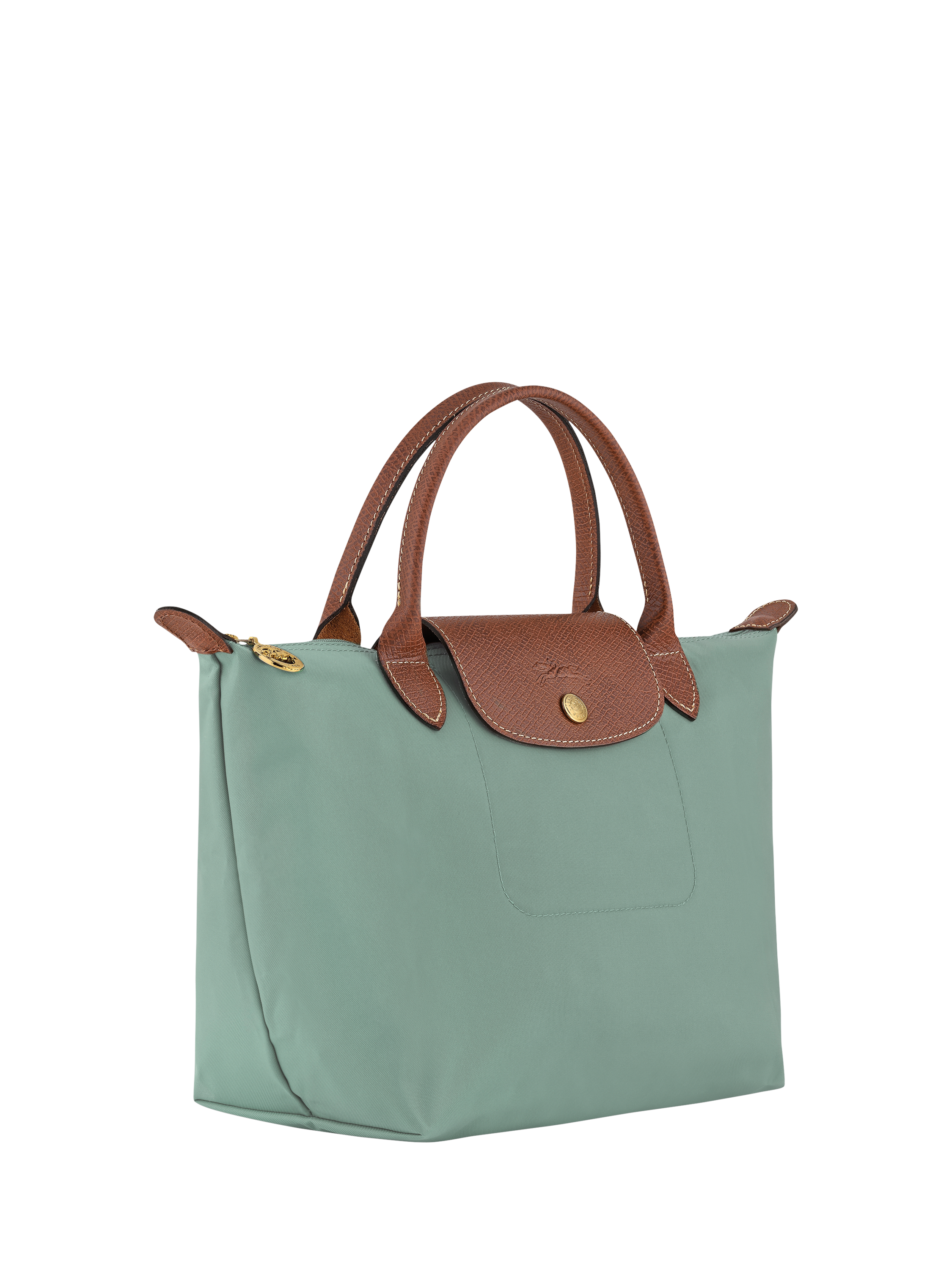 Product image 4 of 7, which shows Longchamp Le Pliage Original Small Top Handle Bag, Celadon