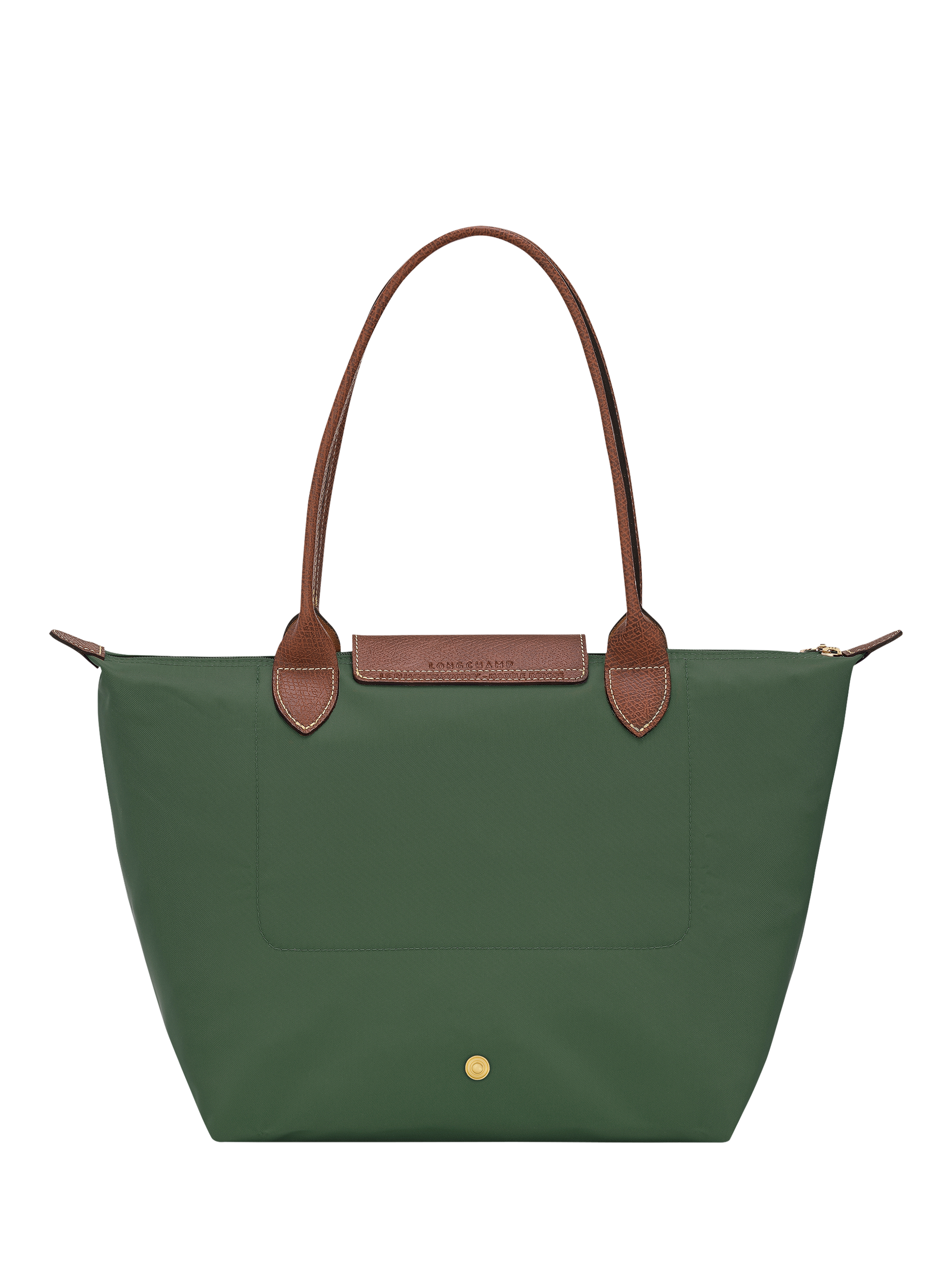 Product image 4 of 6, which shows Longchamp Le Pliage Original Medium Shoulder Bag, British Green