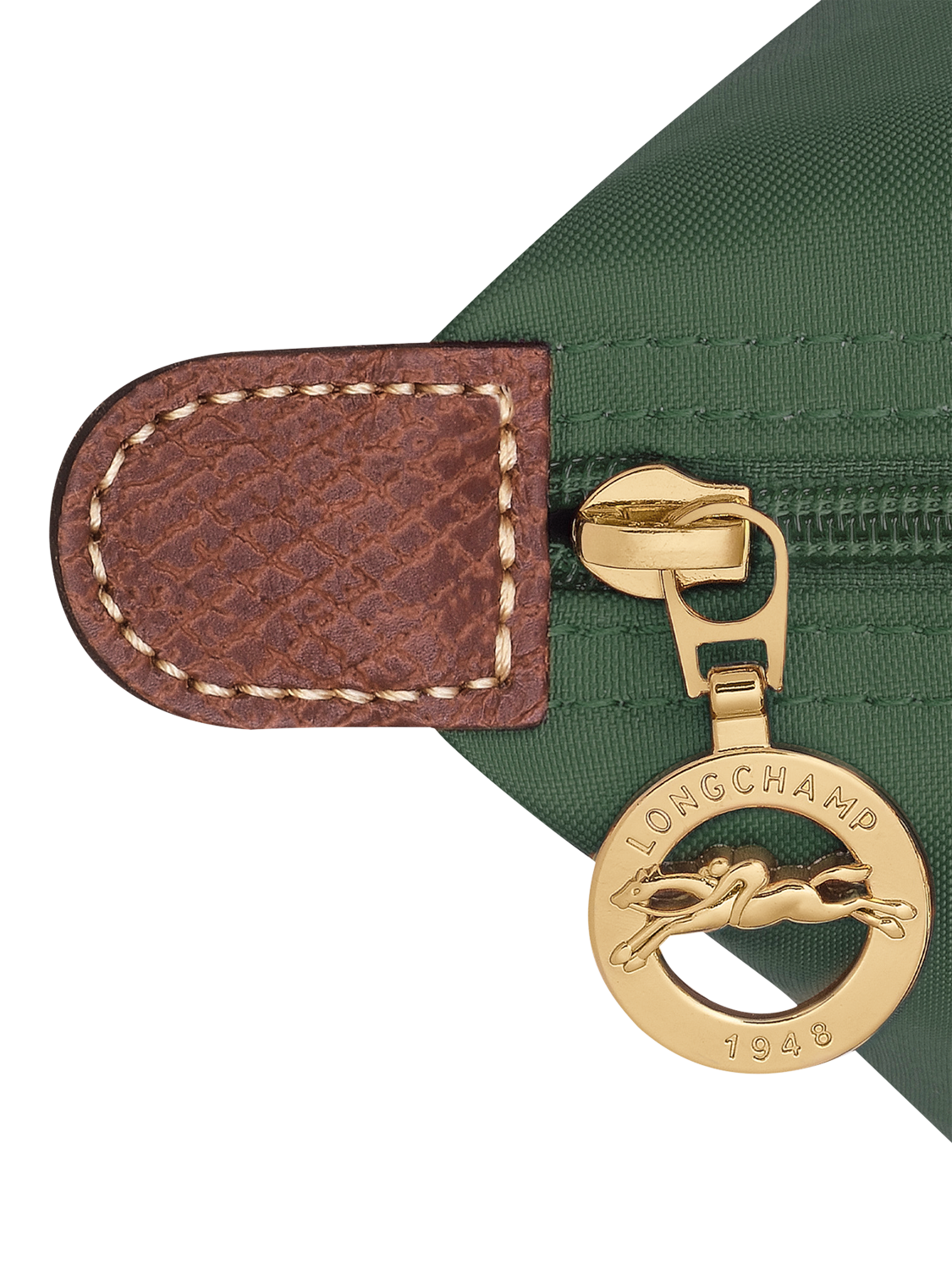 Product image 5 of 6, which shows Longchamp Le Pliage Original Medium Shoulder Bag, British Green