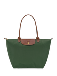 Longchamp Le Pliage Original Large Shoulder Bag, British Green