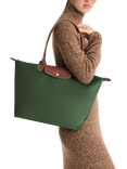 Longchamp Le Pliage Original Large Shoulder Bag, British Green
