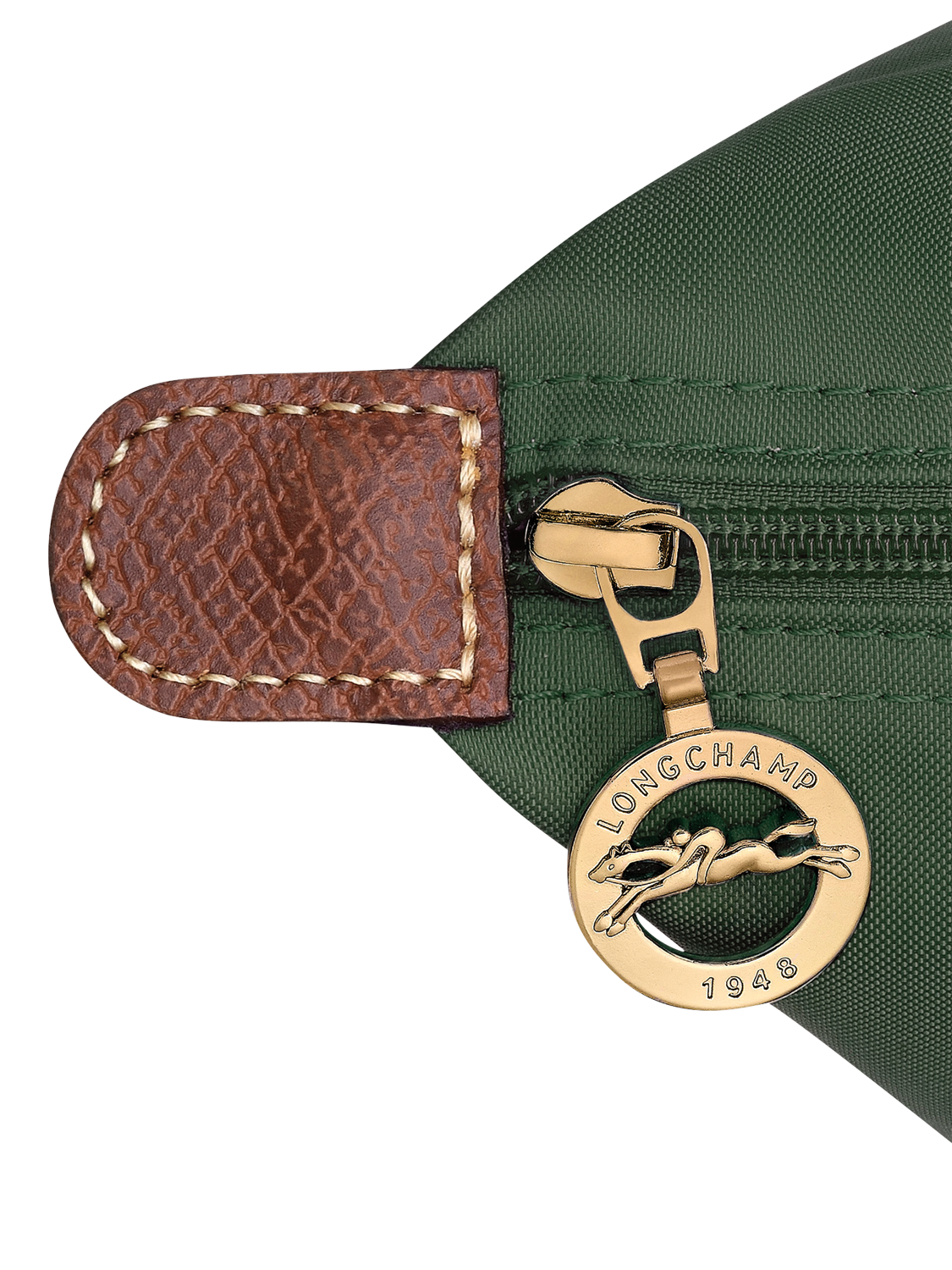 Product image 6 of 7, which shows Longchamp Le Pliage Original Large Shoulder Bag, British Green