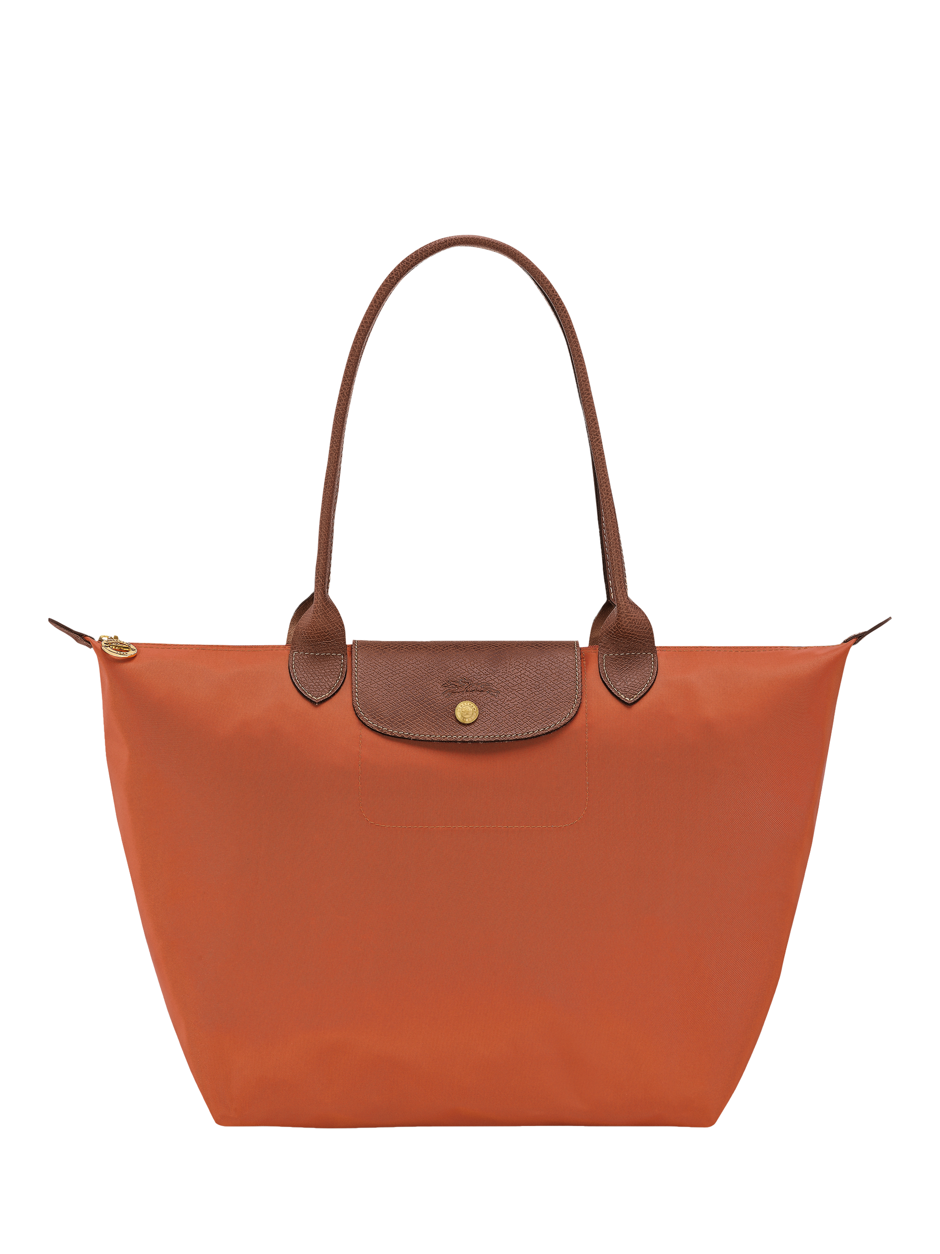 Product image 1 of 7, which shows Longchamp Le Pliage Original Large Shoulder Bag, Brick