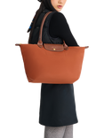 Longchamp Le Pliage Original Large Shoulder Bag, Brick