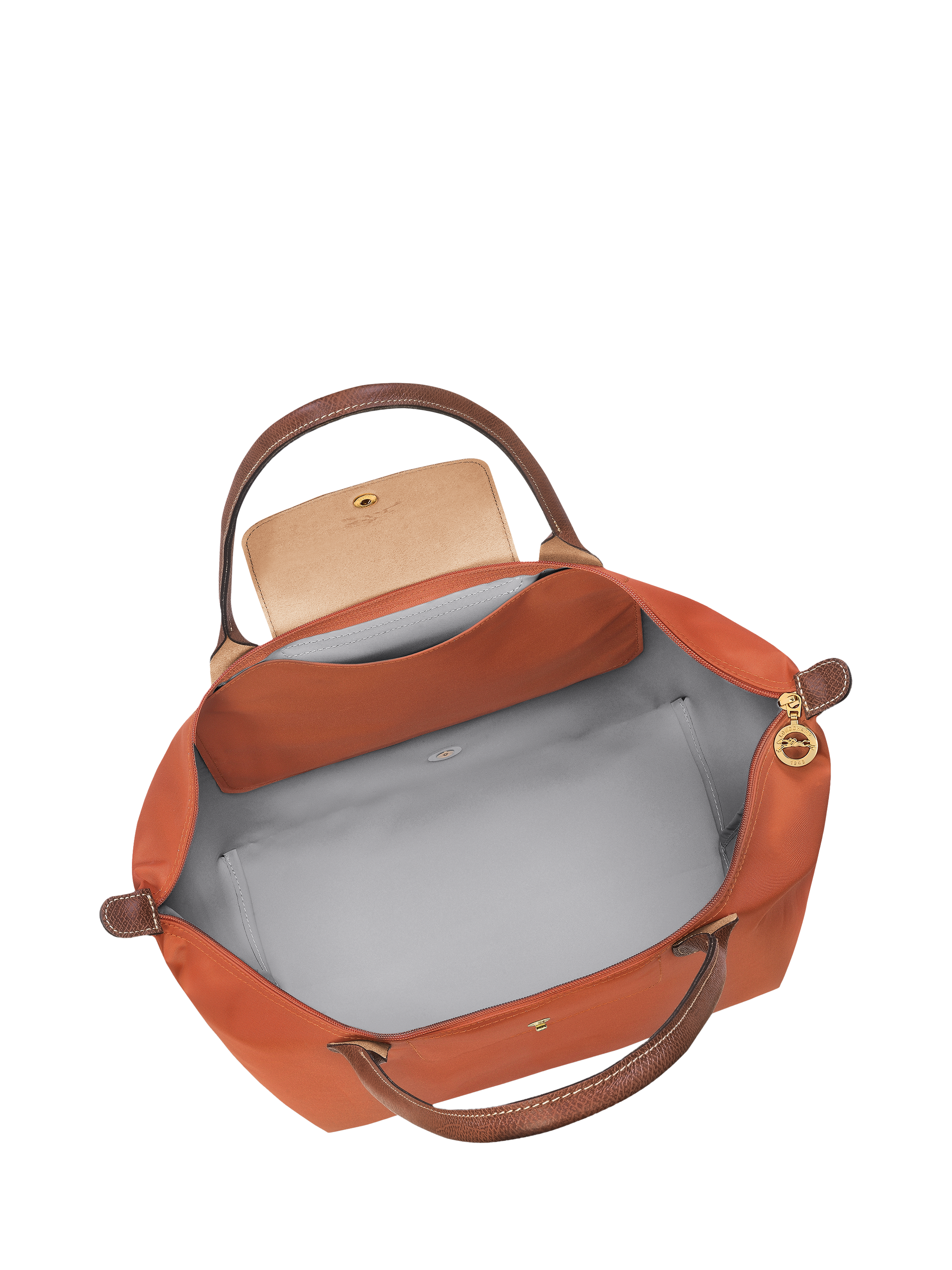 Product image 5 of 7, which shows Longchamp Le Pliage Original Large Shoulder Bag, Brick