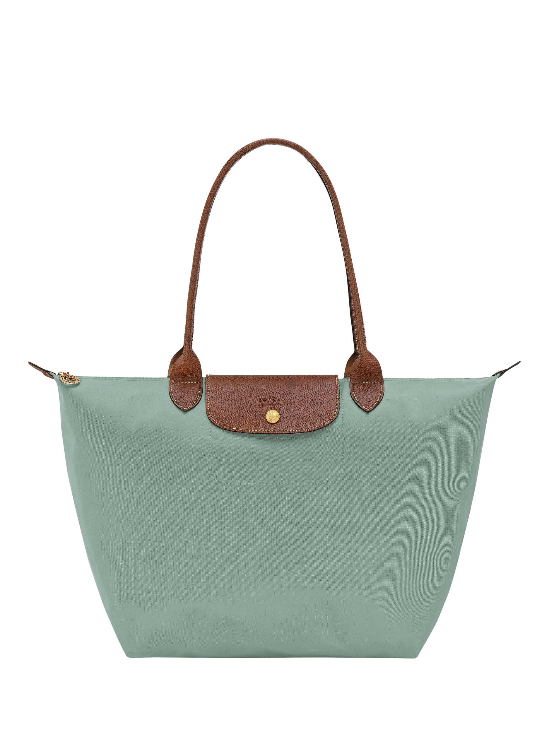 Product image 1 of 7, which shows Longchamp Le Pliage Original Large Shoulder Bag, Celadon