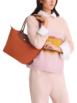 Longchamp Le Pliage Original Medium Shoulder Bag - view 2, Brick