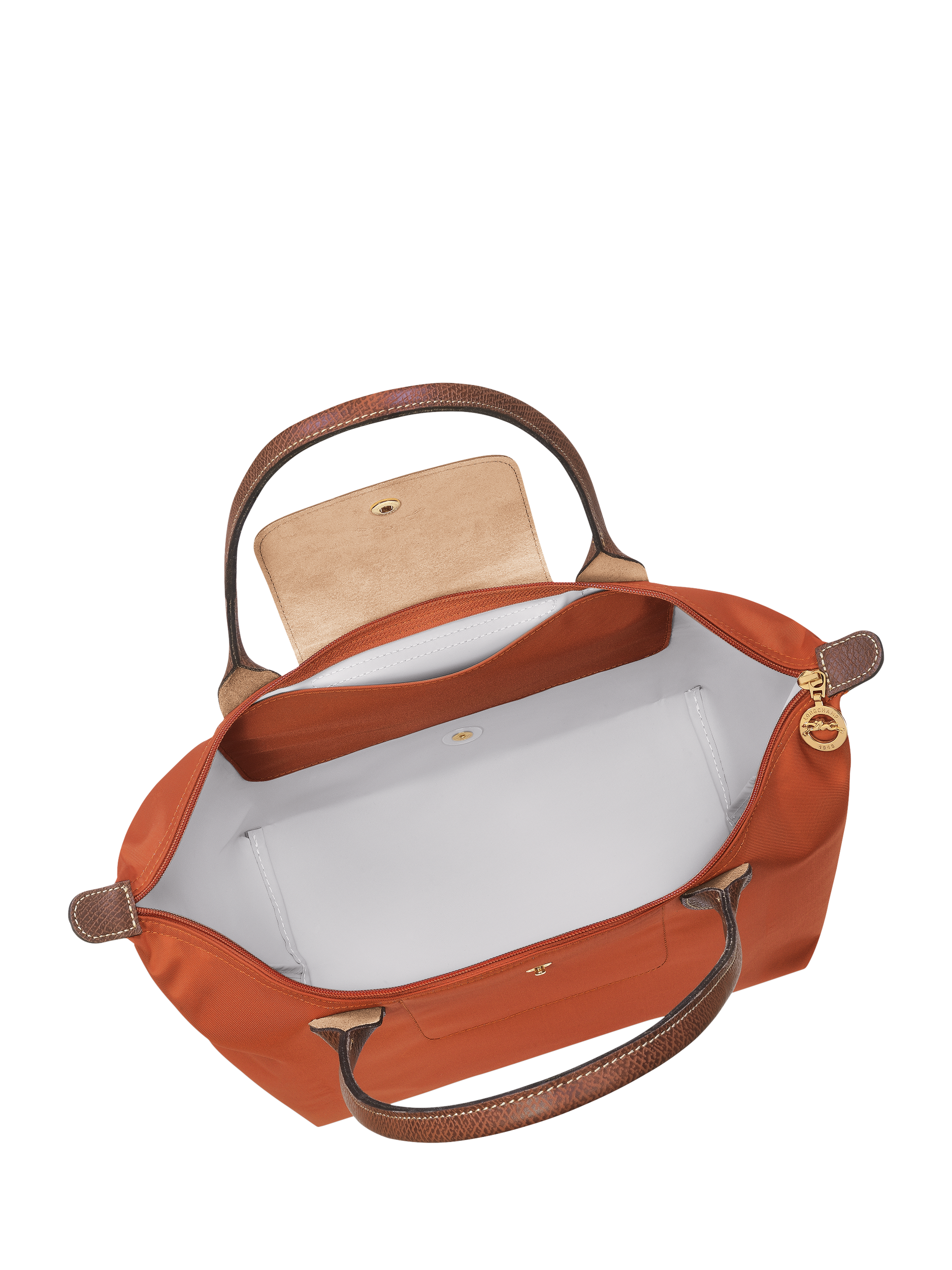 Product image 5 of 7, which shows Longchamp Le Pliage Original Medium Shoulder Bag, Brick