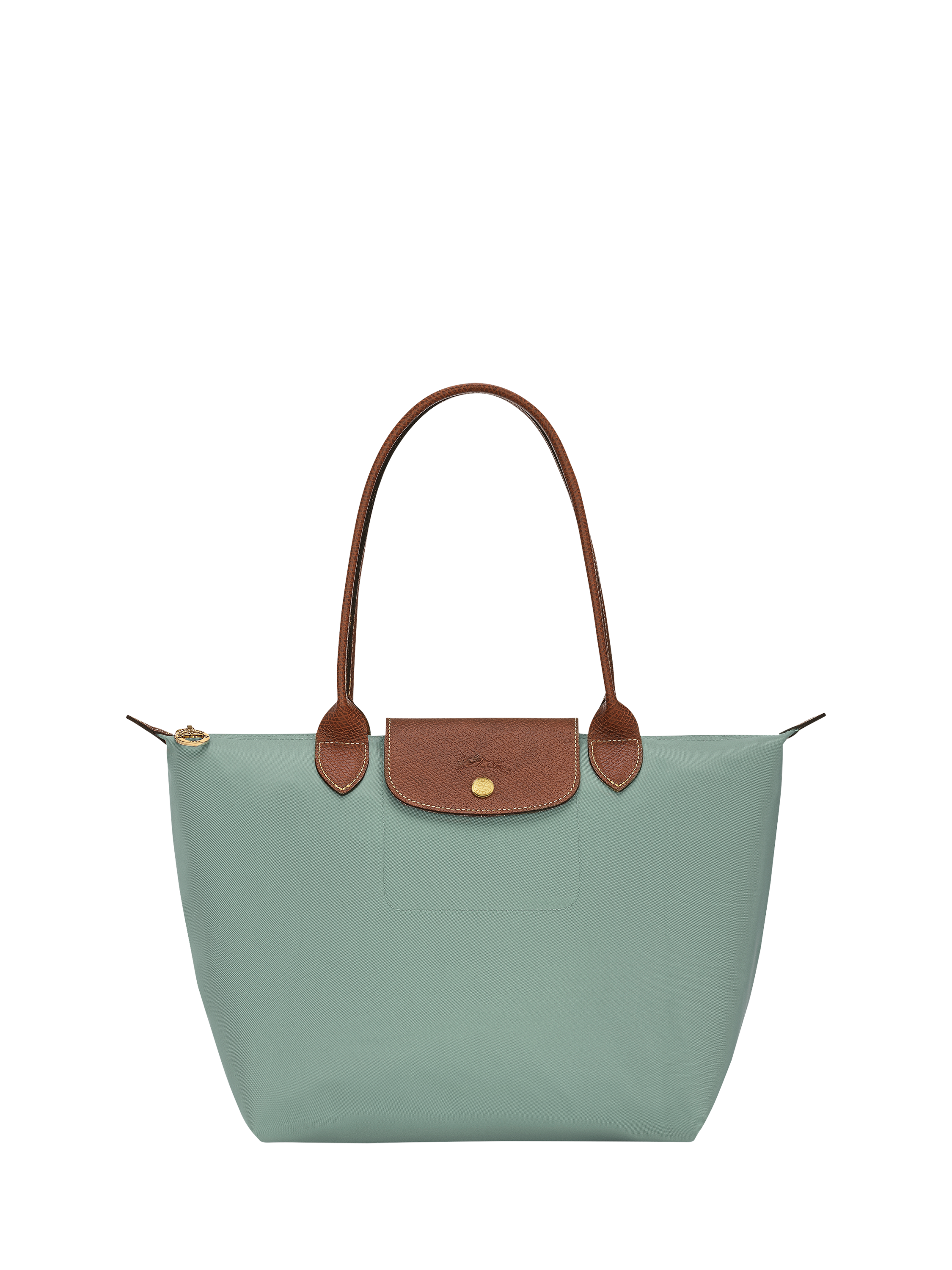 Product image 1 of 5, which shows Longchamp Le Pliage Original Medium Shoulder Bag, Celadon