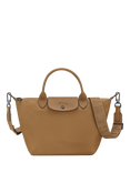 Longchamp Le Pliage Xtra Small Leather Top Handle Bag, Tobacco