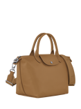 Longchamp Le Pliage Xtra Small Leather Top Handle Bag, Tobacco