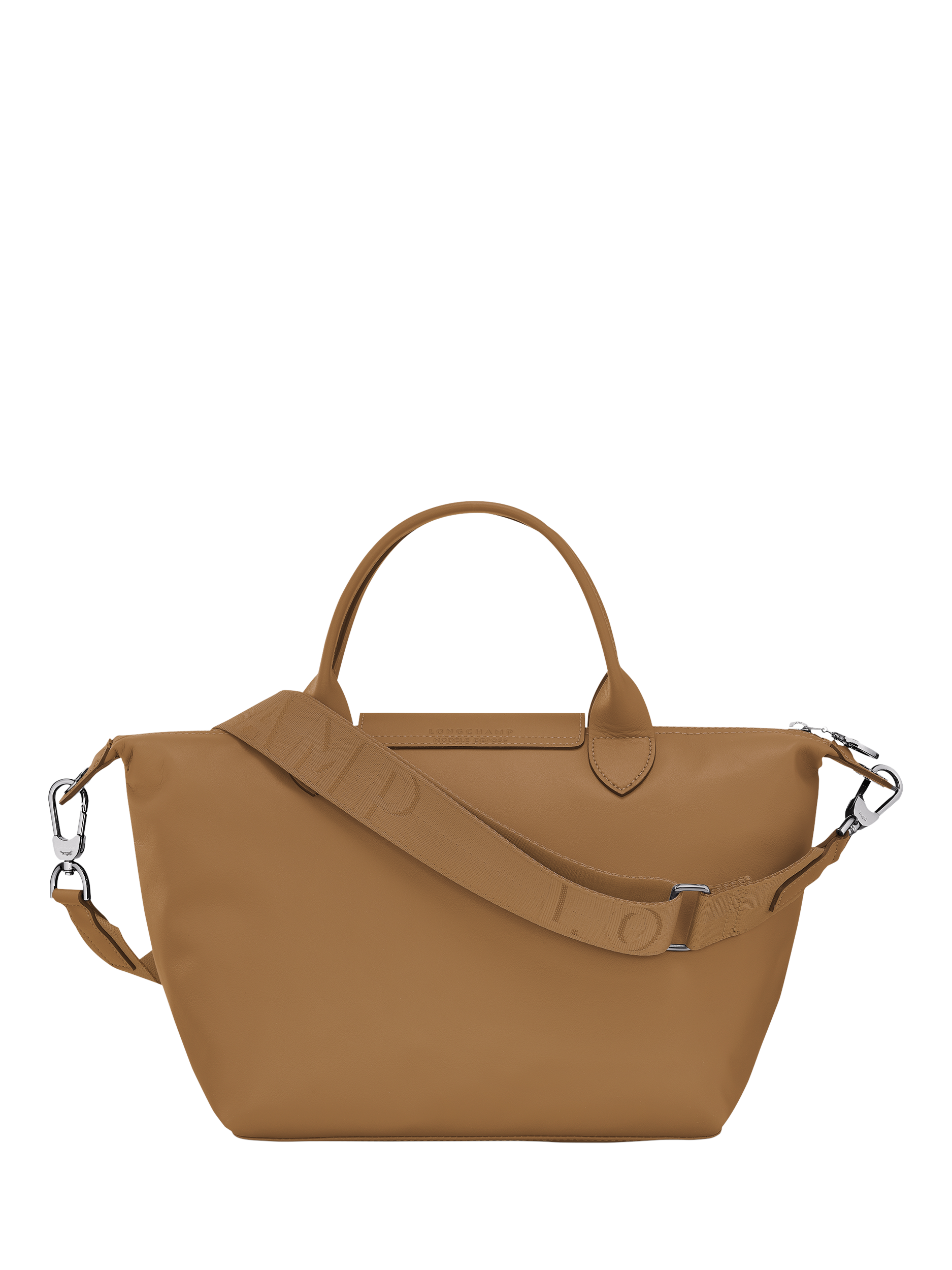 Product image 3 of 5, which shows Longchamp Le Pliage Xtra Small Leather Top Handle Bag, Tobacco