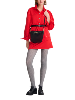 Longchamp Roseau Leather XS Bucket Bag - view 2, Black