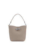 Longchamp Le Roseau Leather XS Bucket Bag, Clay