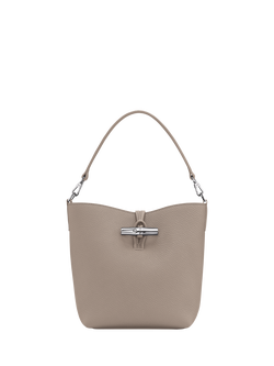 Longchamp Le Roseau Leather XS Bucket Bag, Clay
