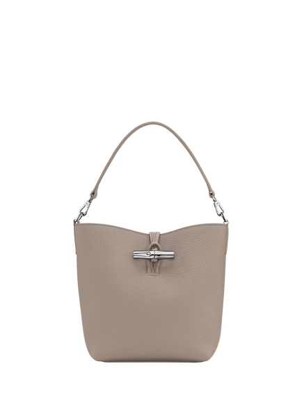 Longchamp Le Roseau Leather XS Bucket Bag, Clay