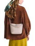 Longchamp Le Roseau Leather XS Bucket Bag, Clay