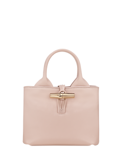 Longchamp Roseau Leather XS Handbag, Petal Pink, Petal Pink