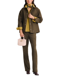 Longchamp Roseau Leather XS Handbag, Petal Pink - view 2, Petal Pink