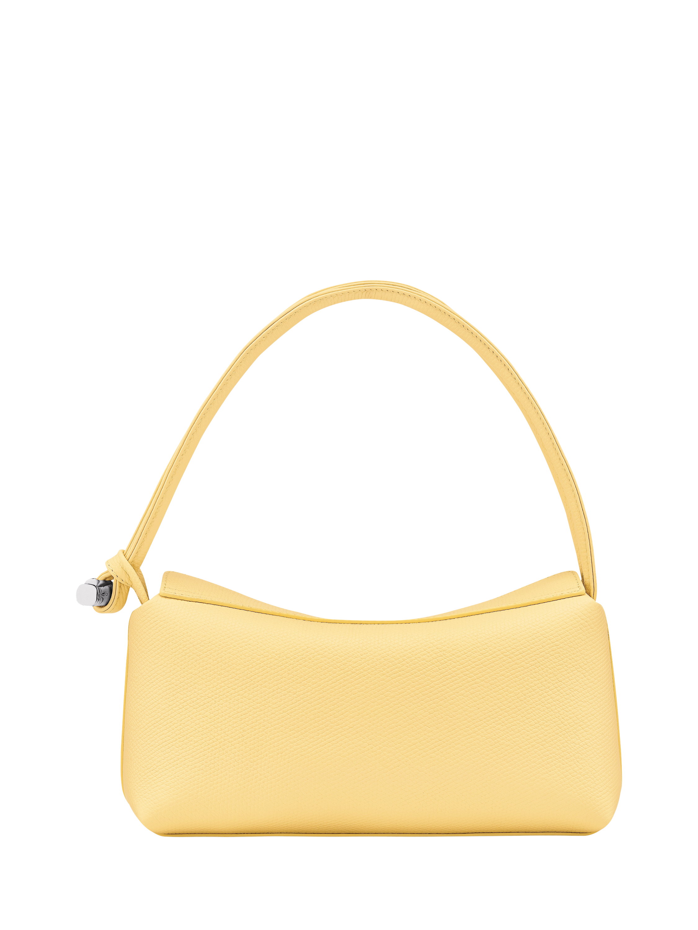 Product image 4 of 5, which shows Longchamp Le Roseau Leather Shoulder Bag, Yellow Lemon