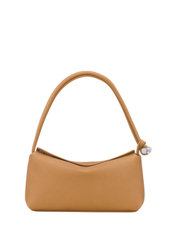 Longchamp Le Roseau Leather Shoulder Bag, Walnut
