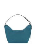 Longchamp Canvas Slouchy Hobo Bag, Blue Peacock