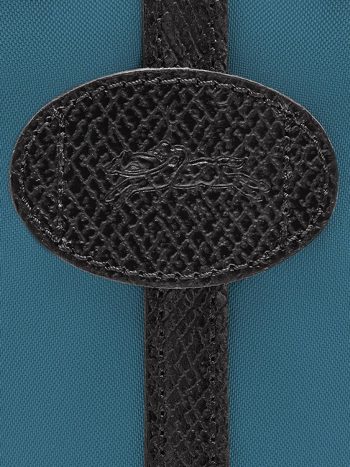 Product image 6 of 6, which shows Longchamp Canvas Large Slouchy Hobo Bag, Blue Peacock