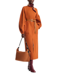 Longchamp Canvas Large Slouchy Hobo Bag, Cognac