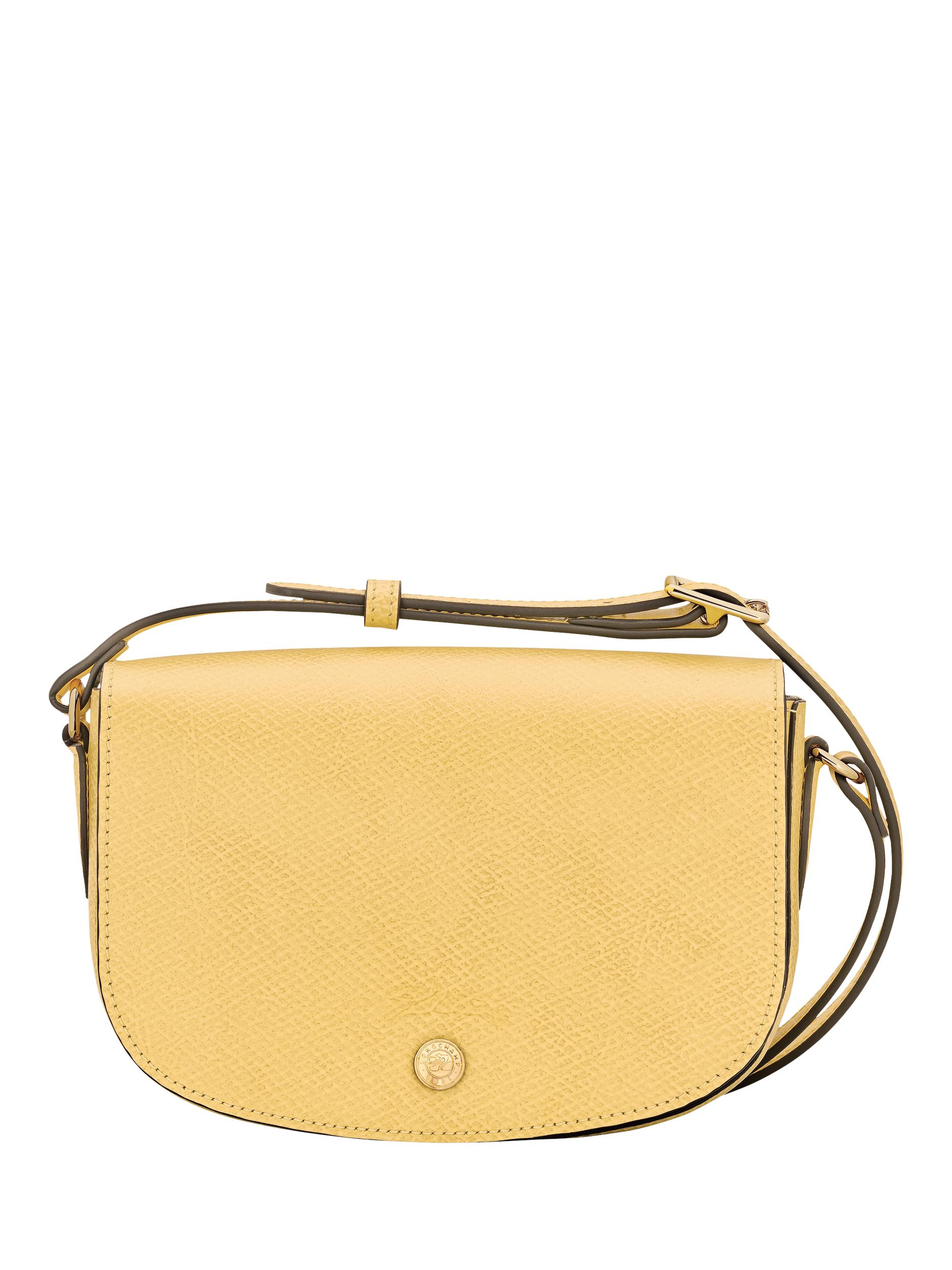 Product image 1 of 3, which shows Longchamp Épure Leather Cross Body Bag, Yellow Lemon